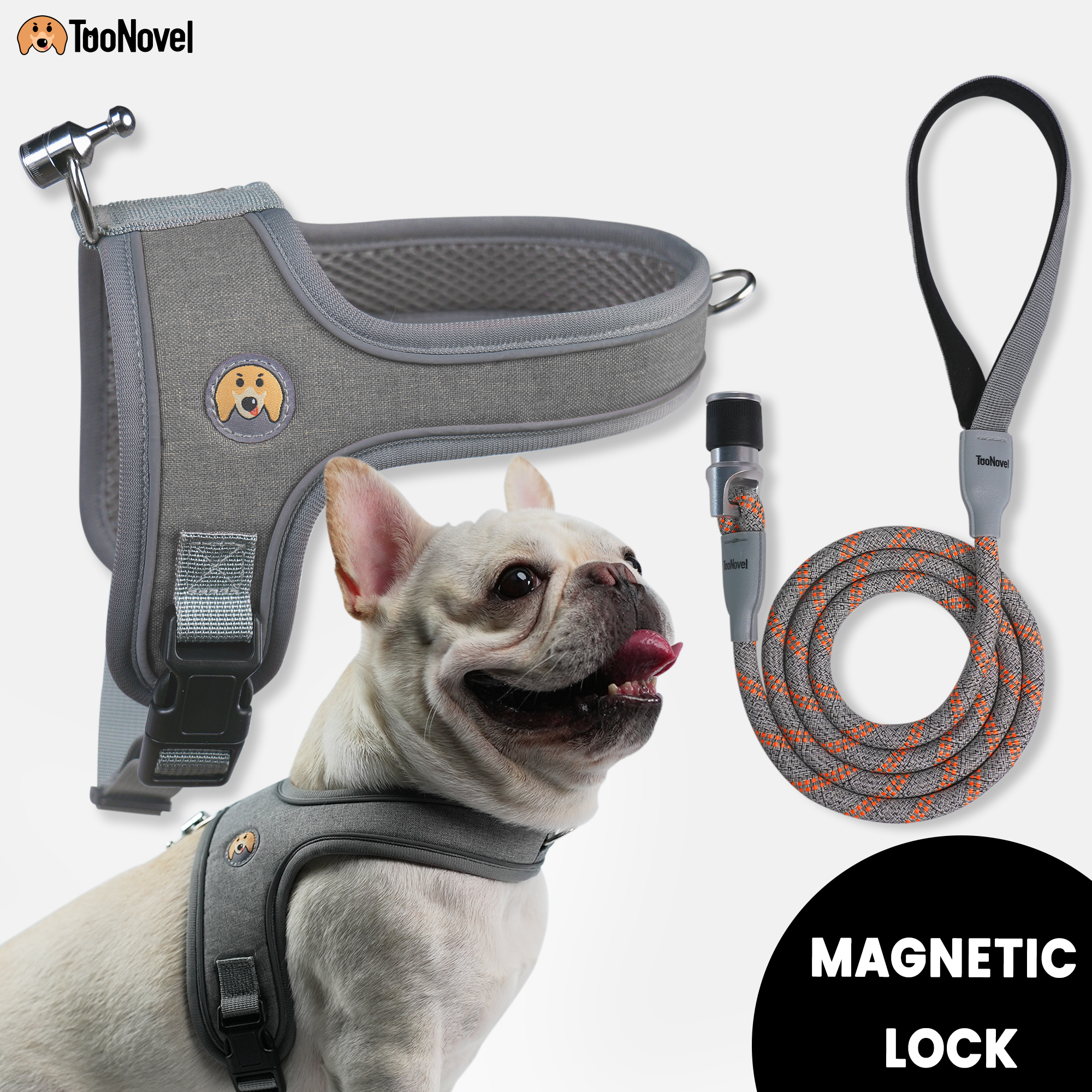 Too Novel Magnetic Dog Leash Set